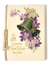 c1910 Mini New Year Greeting Card - £19.46 GBP