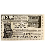 Beethoven Piano &amp; Organ Co 1894 Advertisement Victorian Instruments 4 AD... - $28.04 CAD