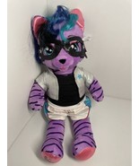 Build A Bear Honey Girls Teegan HG Purple Tiger Cat Plush Doll Toy 21” w... - £9.63 GBP