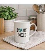 Fringe Studio I Love My Doxie Mug Dog Lover Coffee Cup Paw Heart Ceramic - $12.60