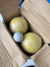 New Vintage Sportscraft 90mm Bocce Set B0110SC  Outdoor Classic Sports - $542.06 MXN
