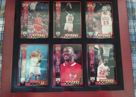 Upper Deck Metallic Impressions 1996 Michael Jordan Card Set &amp; Display Case - £62.28 GBP