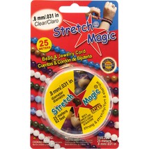 Stretch Magic Beading Cord - 0.8mm - Clear - 25m - Making Elastic Bracelets - $11.28