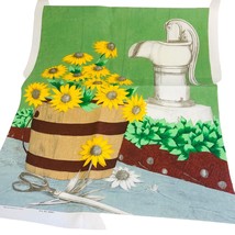 TRI CHEM Liquid Embroidery Picture 22x17 Old Pump Daisies Partially Done Instruc - £22.91 GBP
