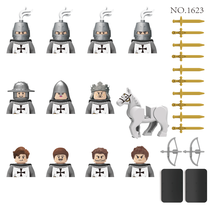 Military Building Blocks Medieval Figures Knights Castle Solider Gifts 1... - $18.99