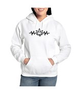 WEED HEARTBEAT Women&#39;s Hooded Sweatshirt - $60.00