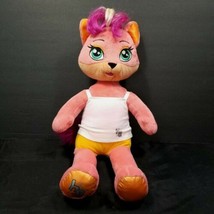 Misha Build A Bear HG Honey Girl Cat BABW Plush Stuffed Animal 20&quot; w/ Shirt - $21.77