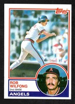 California Angels Rob Wilfong 1983 Topps #158 ! - £0.39 GBP