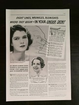 Vintage 1935 Ponds Cold Cream Full Page Original Ad 122 - $6.64