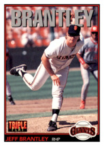 1993 Triple Play Jeff
  Brantley   San Francisco Giants
  Baseball Card ... - $9.69 MXN