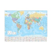 Collins World Wall Laminated Map Collins Maps - £12.54 GBP