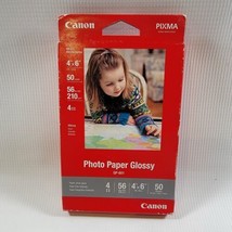 Genuine New Canon Pixma Glossy Inkjet Photo Paper GP-601 4"x6" 50 Sheets 50 Lbs - $7.80
