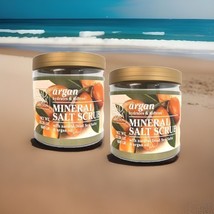 2 Dead Sea Collection 23.28 Oz Argan hydrates &amp; softens Mineral Salt Scrub - $457.52 MXN