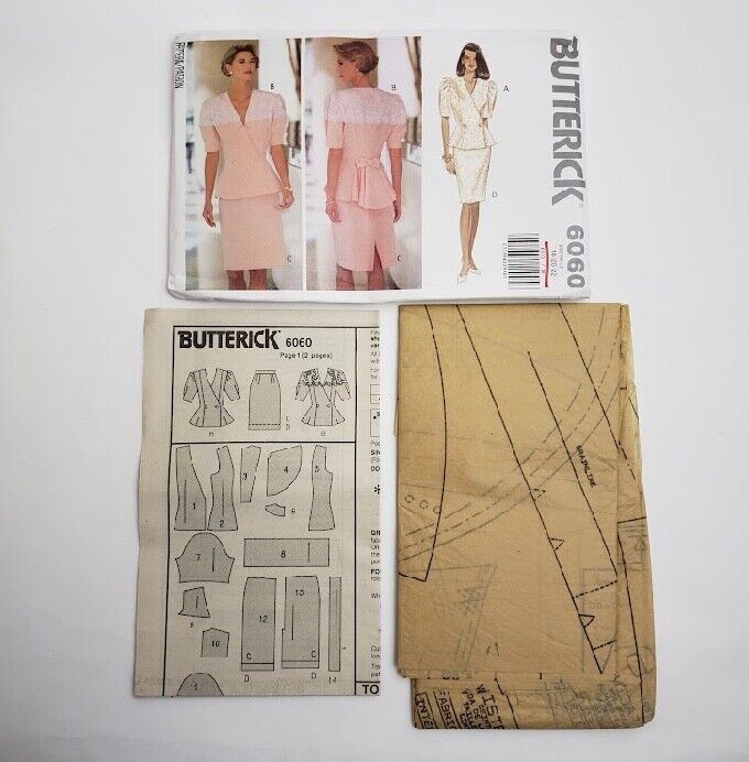 Primary image for Vintage Butterick Pattern 6060 Size 18-20-22 Top Skirt 1992 Uncut USA