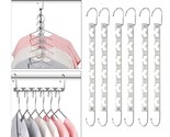 Magic Clothing Sturdy Metal Hangers Wardrobe Closet Organizer Space Savi... - £26.88 GBP