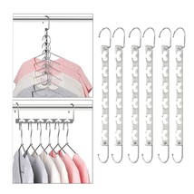 Magic Clothing Sturdy Metal Hangers Wardrobe Closet Organizer Space Savi... - $33.99