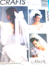 McCall&#39;s 5204 Wedding Bride Tulle Lace Bridal Veils Designer Alicyn UNCU... - £5.19 GBP