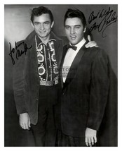 Johhny Cash &amp; Elvis Presley Autographed Signed 8X10 Photo - £6.76 GBP