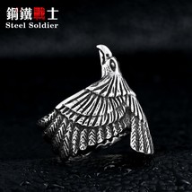 Steel soldier Unique jewelry Stainless Steel Biker Eagle Ring Man&#39;s High Quality - £8.62 GBP