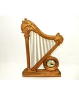 Sessions United Harp Clock, Mantel, Shelf, Music Room, Gold Tone, Parts/... - £53.78 GBP