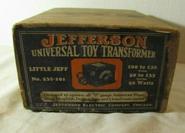 Vintage Jefferson Little Jeff Universal Toy Transformer 50 WATTS O GAUGE... - £37.50 GBP