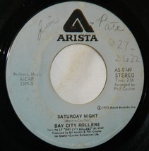 Bay City Rollers on Arista / Saturday Night / Marlina / 45 RPM Vinyl Record VG++ - £4.67 GBP