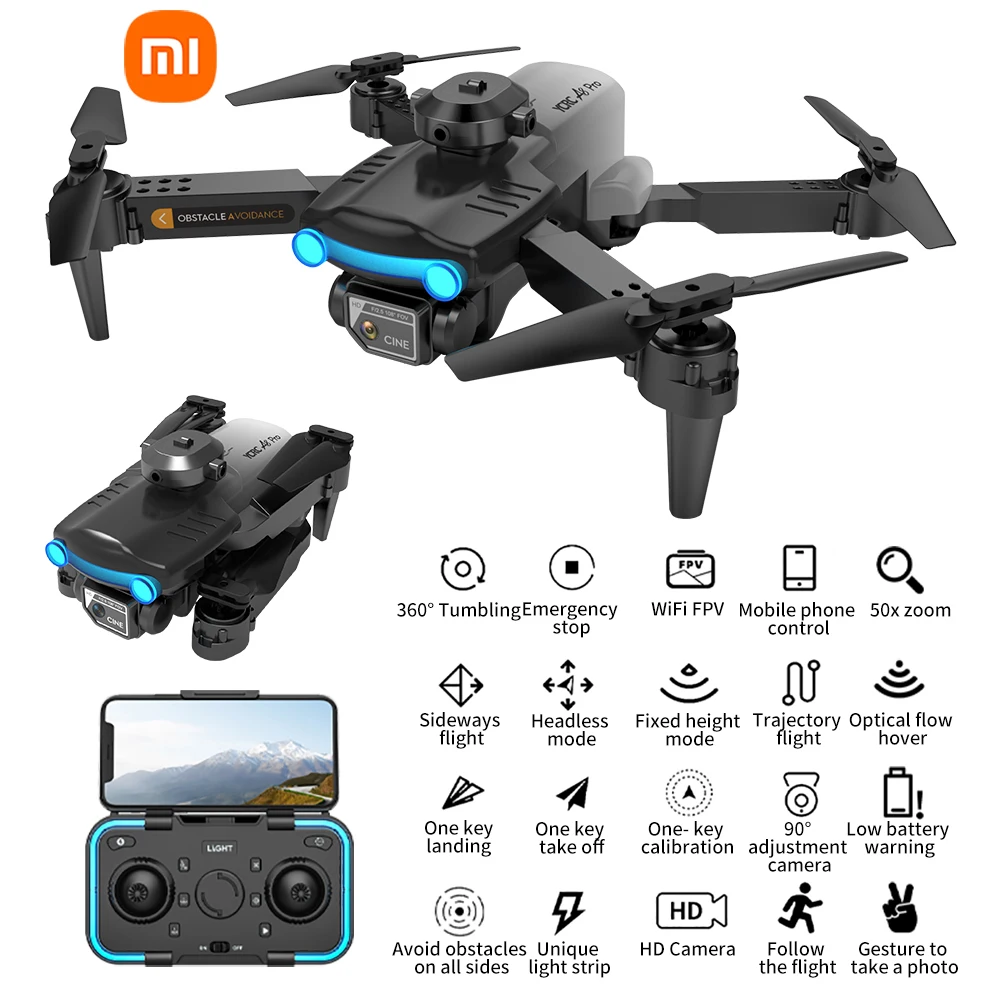 New A8 Pro Drone 4K HD Dual Aerial Camera Optical Flow Localization Intelligent  - $14.55