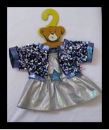 Build A Bear Workshop Honey Girls Silver Dress with Sequin Over Coat Blu... - $272.22 MXN