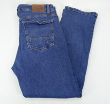 Orvis Five Pocket Denim Jeans Men’s Size 38x30 Medium Wash Stretch Strai... - $23.70