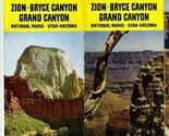 Hi Way Map Zion Bryce Canyon Grand Canyon National Parks Utah Parks Comp... - $17.87