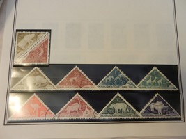 Lot of 10 Chad Animal Timber Tax Stamps, Rhino, Elephant, Flamingo - £15.64 GBP