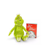How The Grinch Stole Christmas 17&quot; plush stuffed toy w/ story book boy g... - £23.18 GBP