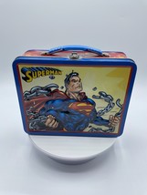 Superman Lunchbox Tin Box Superman DC Comics Lunchbox Super heroes Vintage 2000  - £5.97 GBP