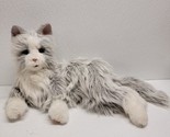 Joy For All Realistic Interactive Companion Pet Cat Gray White Hasbro 20... - $54.35