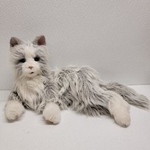 Joy For All Realistic Interactive Companion Pet Cat Gray White Hasbro 20... - $54.35