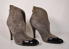 Mechante Of London Shoes High Heel Bootie Grey Suede 38 Womens Italy - £38.68 GBP
