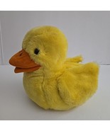 Dakin Yellow Duck Puppet Plush  Stuffed Animal Toy Easter 10&quot;x9&quot; Vintage... - $13.09