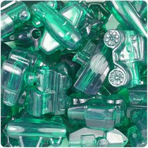 BeadTin Emerald Transparent Mini Mobiles Pony Beads (2oz) - $2.39
