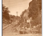 RPPC Fall Street View Crashed Delivery Carts Newport Oregon OR UNP Postc... - $44.50