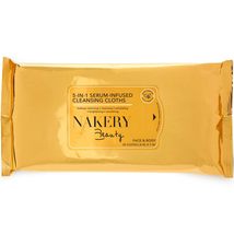 NAKERY Makeup Remover Wipes for Face - 5 in 1 Infused Makeup Wipes Remover - Gen - £7.69 GBP