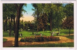 Postcard Riverview Park Ottumwa Iowa - £3.09 GBP