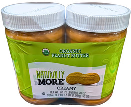 Naturally More Organic Peanut Butter Creamy 2 x 28 Oz EXP 11/2026 - $20.78