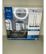 OVE BENNETT I 6-Light LED Wagon Wheel Cylinder Shade Chandelier Dimmable... - $94.05