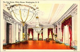 Washington D.C. The East Room White House Unposted 1930-45 Vintage Postcard - $9.40