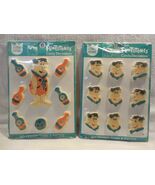 Flintstones 1994 Cake Mate Candy Decorations 2 Sealed Packages Fred Flin... - $6.95