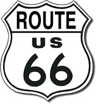 Route US 66 Shield Metal Sign - $20.95