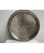  12 inch steel serving tray very detailed - £7.67 GBP