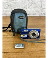 Olympus FE FE-370 8.0MP Digital Camera Blue Works! No charger! W/ Batter... - $47.49
