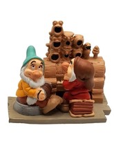 Disney Store Snow White Cake Topper Figurine Seven Dwarfs Classic Grumpy Bashful - £11.11 GBP