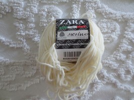 50g Filatura Di Crosa Zara 100% Extra Fine Merino Superwash Off White Wool Yarn - £4.73 GBP